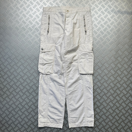 Iceberg White Multi Pocket Cargo Pant