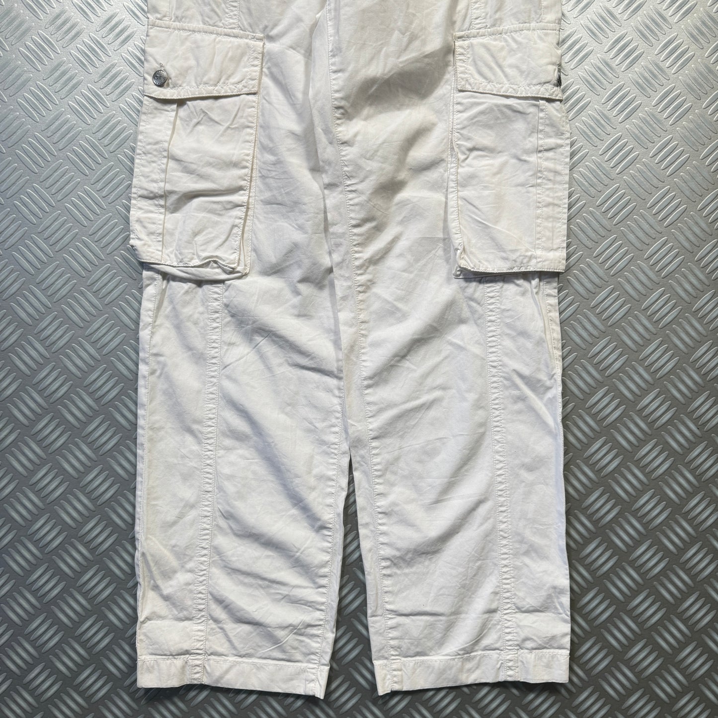 Iceberg White Multi Pocket Cargo Pant