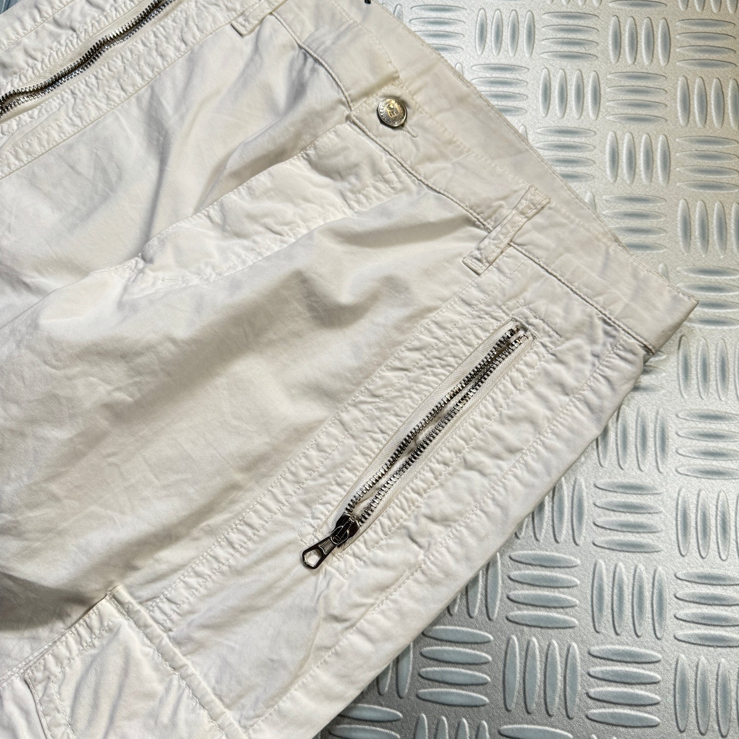 Iceberg White Multi Pocket Cargo Pant