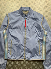Load image into Gallery viewer, SS00&#39; Prada Sport Baby Blue Semi-Transparent Back Transformable Jacket - Womens 42 &amp; 44