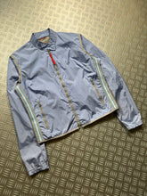画像をギャラリービューアに読み込む, SS00&#39; Prada Sport Baby Blue Semi-Transparent Back Transformable Jacket - Womens 42 &amp; 44