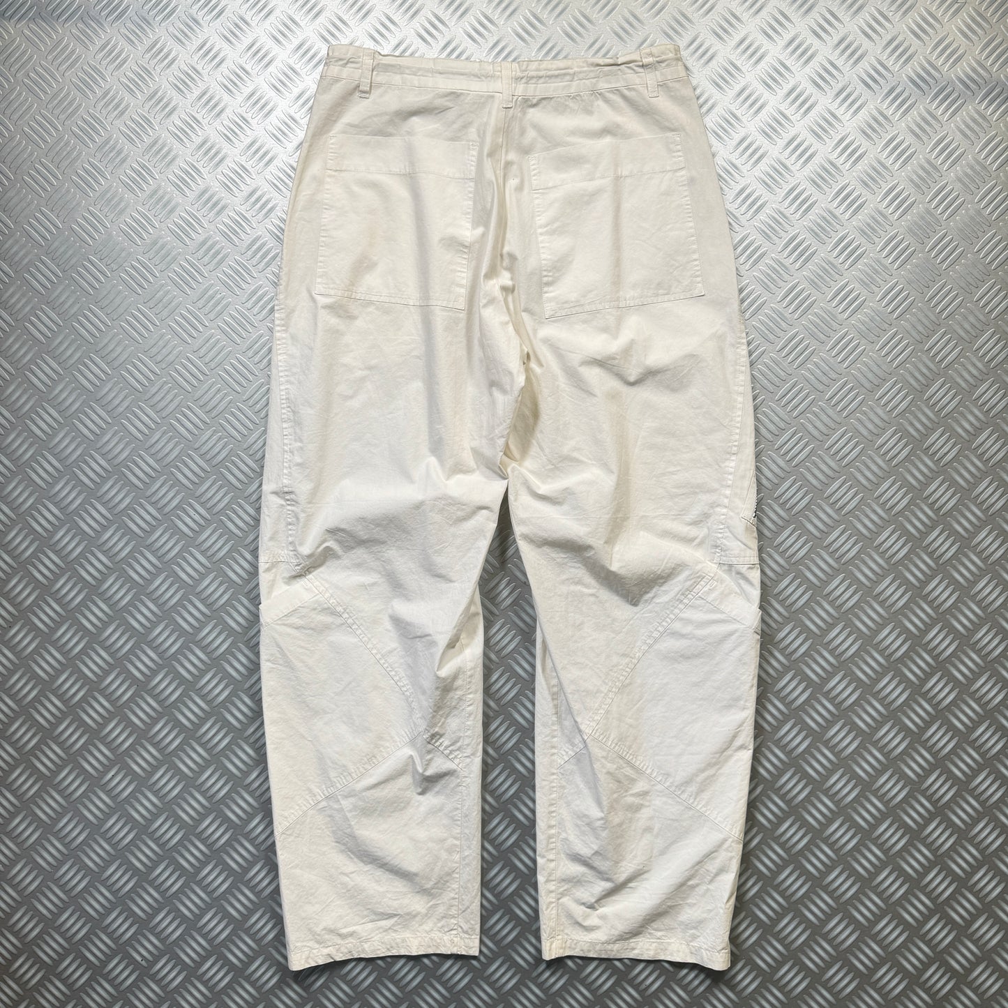 Marithé + François Girbaud White Multi Pocket Cargo Pant - 30" Waist
