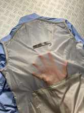 画像をギャラリービューアに読み込む, SS00&#39; Prada Sport Baby Blue Semi-Transparent Back Transformable Jacket - Womens 42 &amp; 44
