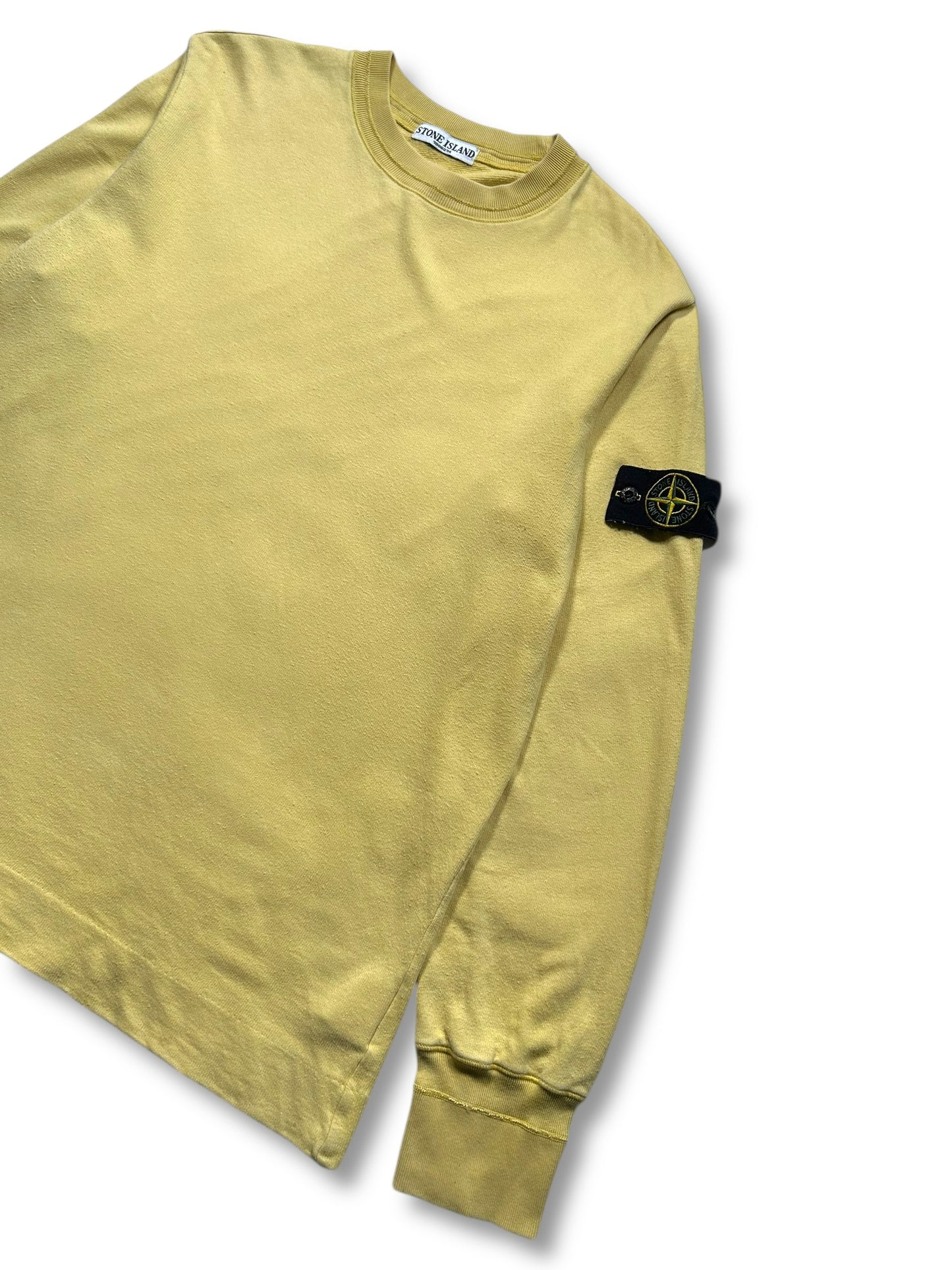 Early 2000's Stone Island Light Yellow Crewneck