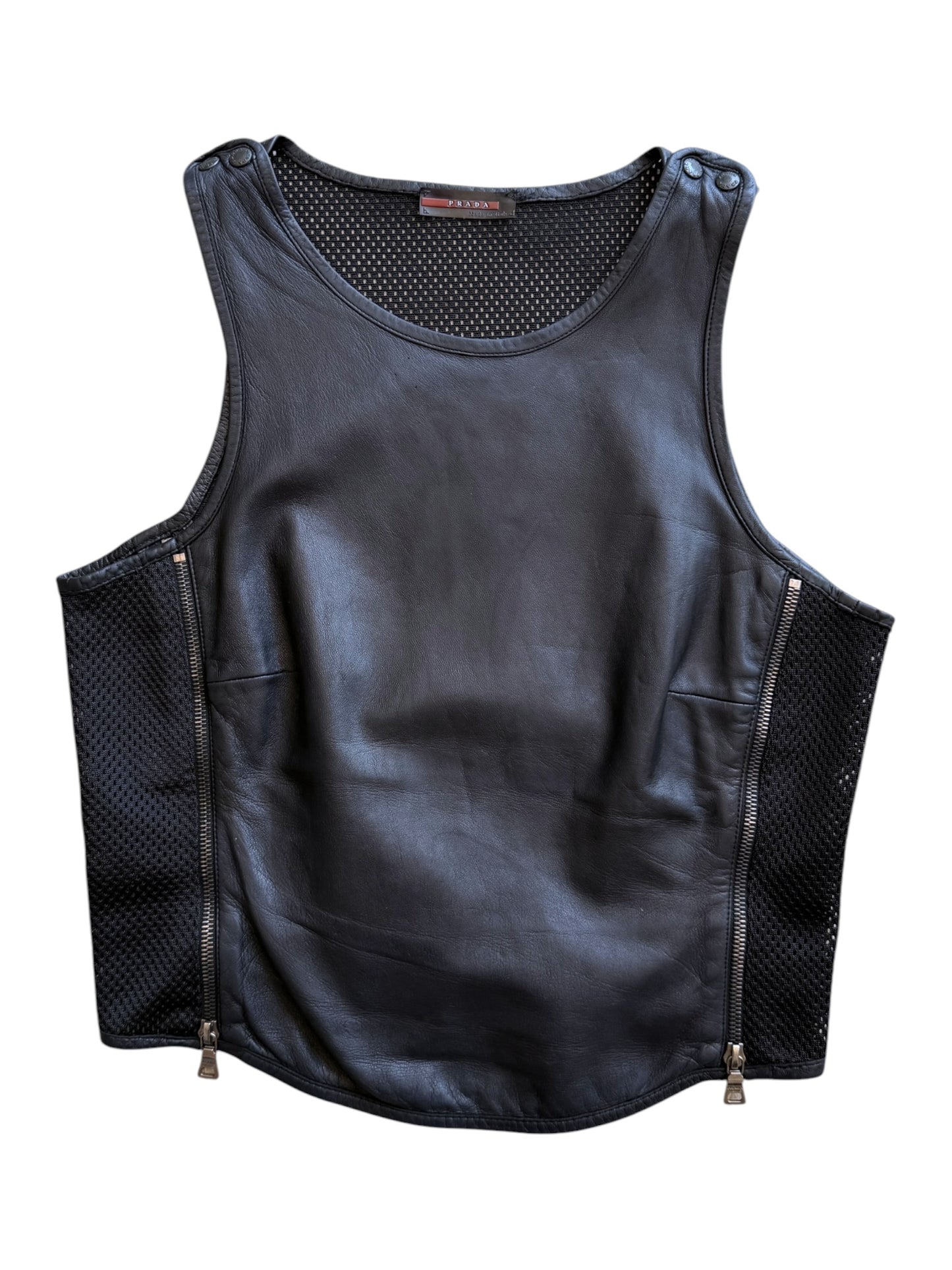 1999 Prada Sport Runway Leather Vest