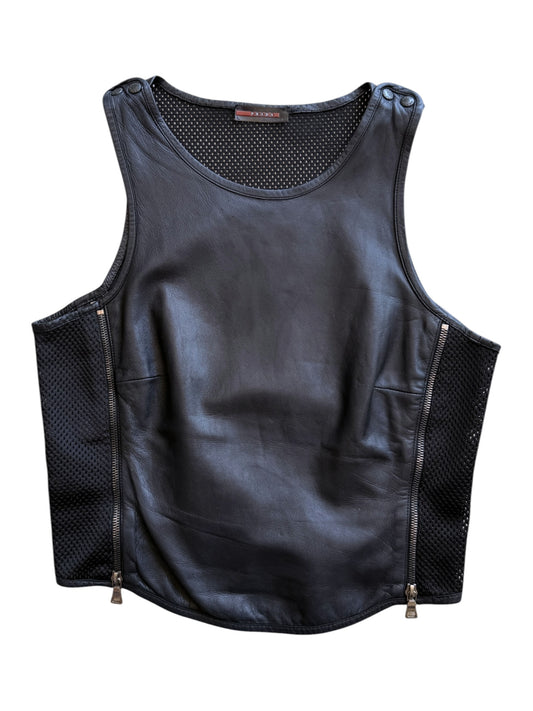 1999 Prada Sport Runway Leather Vest