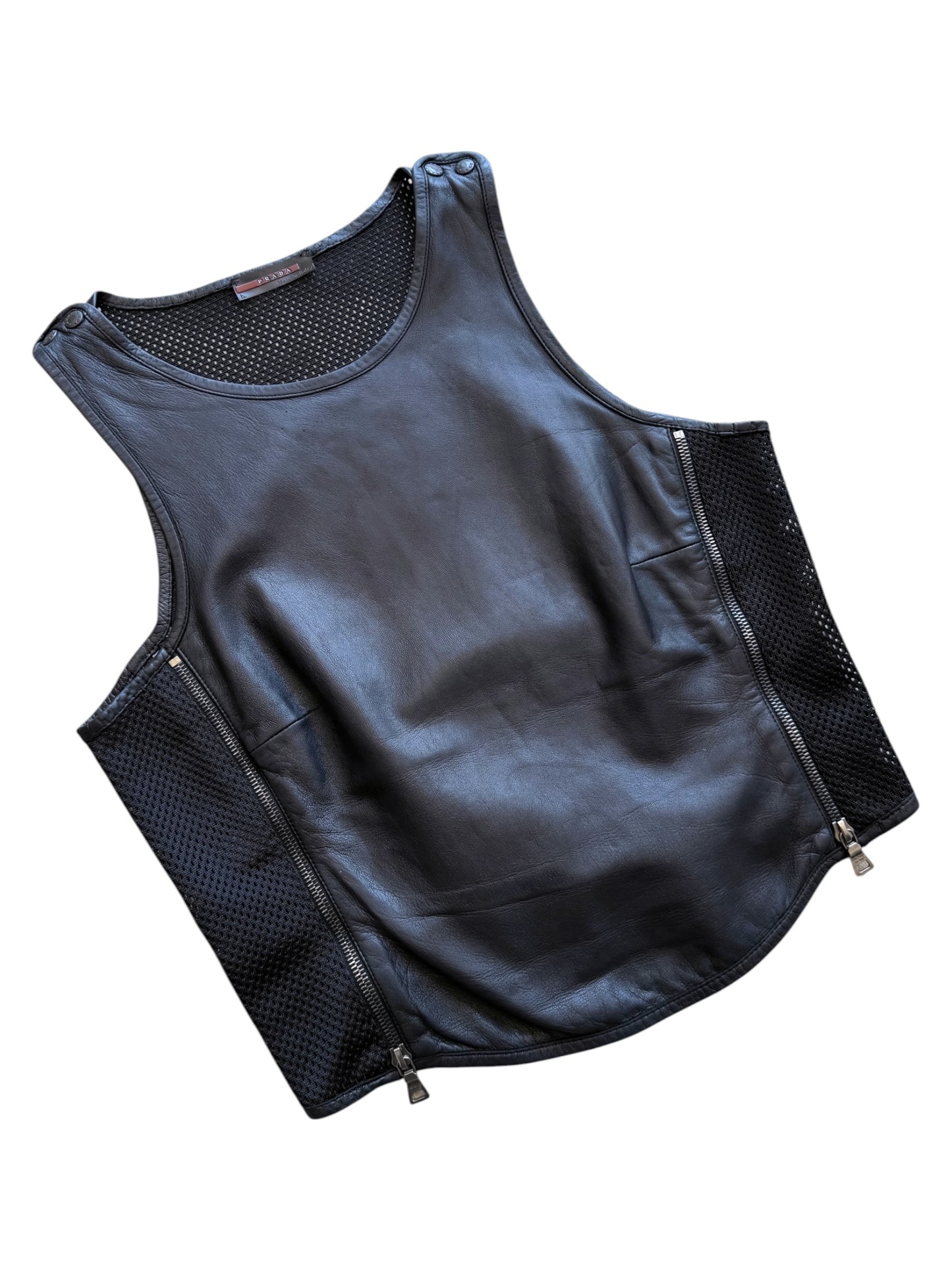 1999 Prada Sport Runway Leather Vest