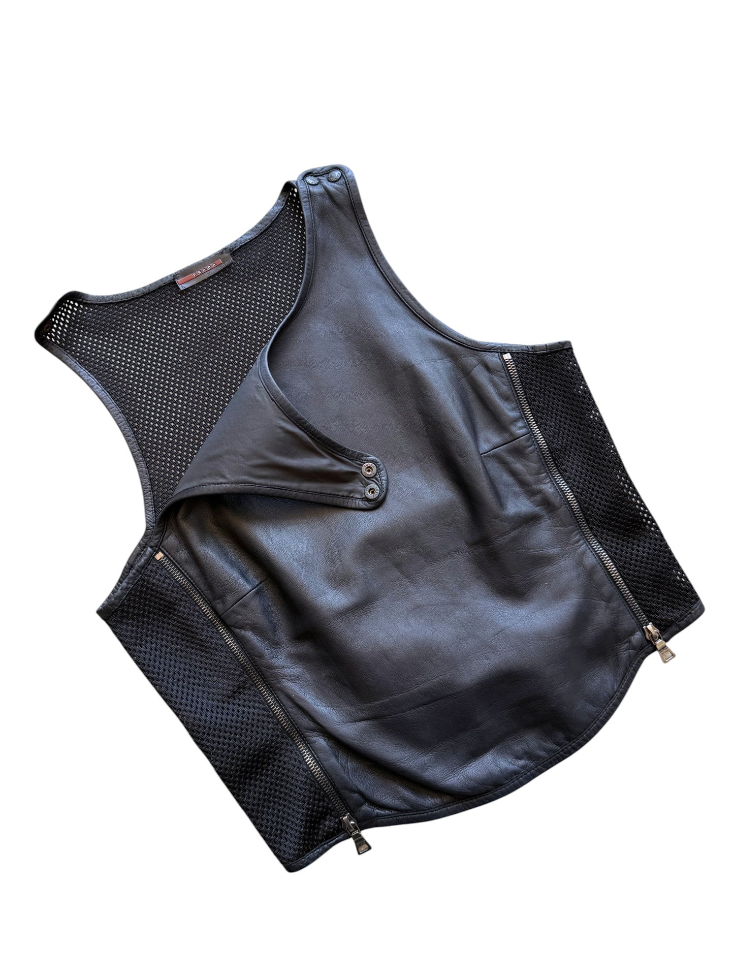 1999 Prada Sport Runway Leather Vest