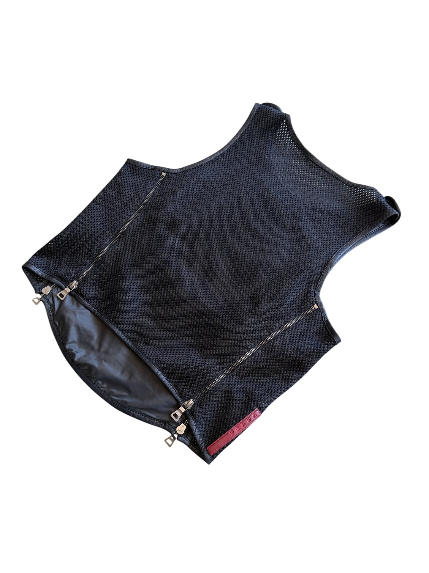 1999 Prada Sport Runway Leather Vest