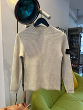 画像をギャラリービューアに読み込む, Early 2000&#39;s Stone Island Ivory Knitted Jumper - Extra Small