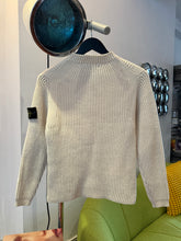 画像をギャラリービューアに読み込む, Early 2000&#39;s Stone Island Ivory Knitted Jumper - Extra Small