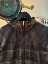 画像をギャラリービューアに読み込む, Early 2000&#39;s Stussy Mixed Plaid Hooded Nylon Jacket - Medium / Large