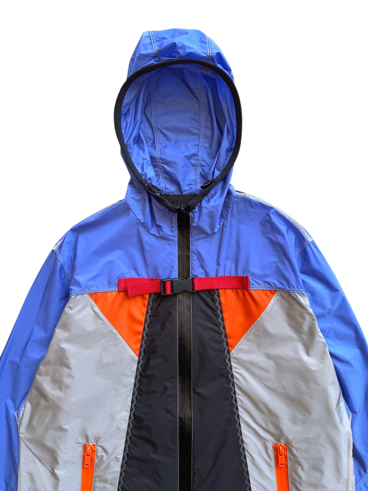 SS17' Prada Milano Technical Panelled Nylon Jacket