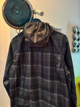 画像をギャラリービューアに読み込む, Early 2000&#39;s Stussy Mixed Plaid Hooded Nylon Jacket - Medium / Large