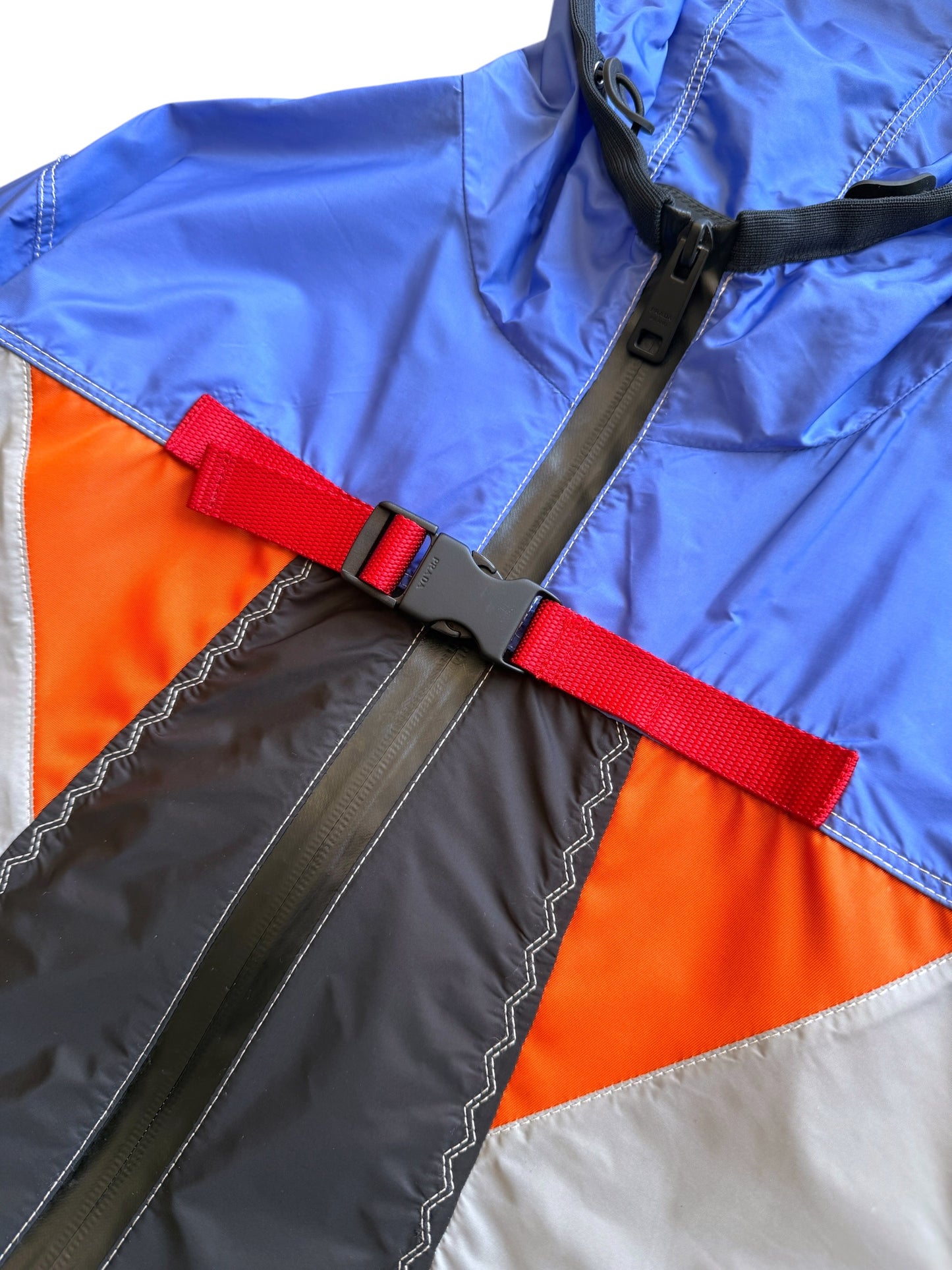SS17' Prada Milano Technical Panelled Nylon Jacket