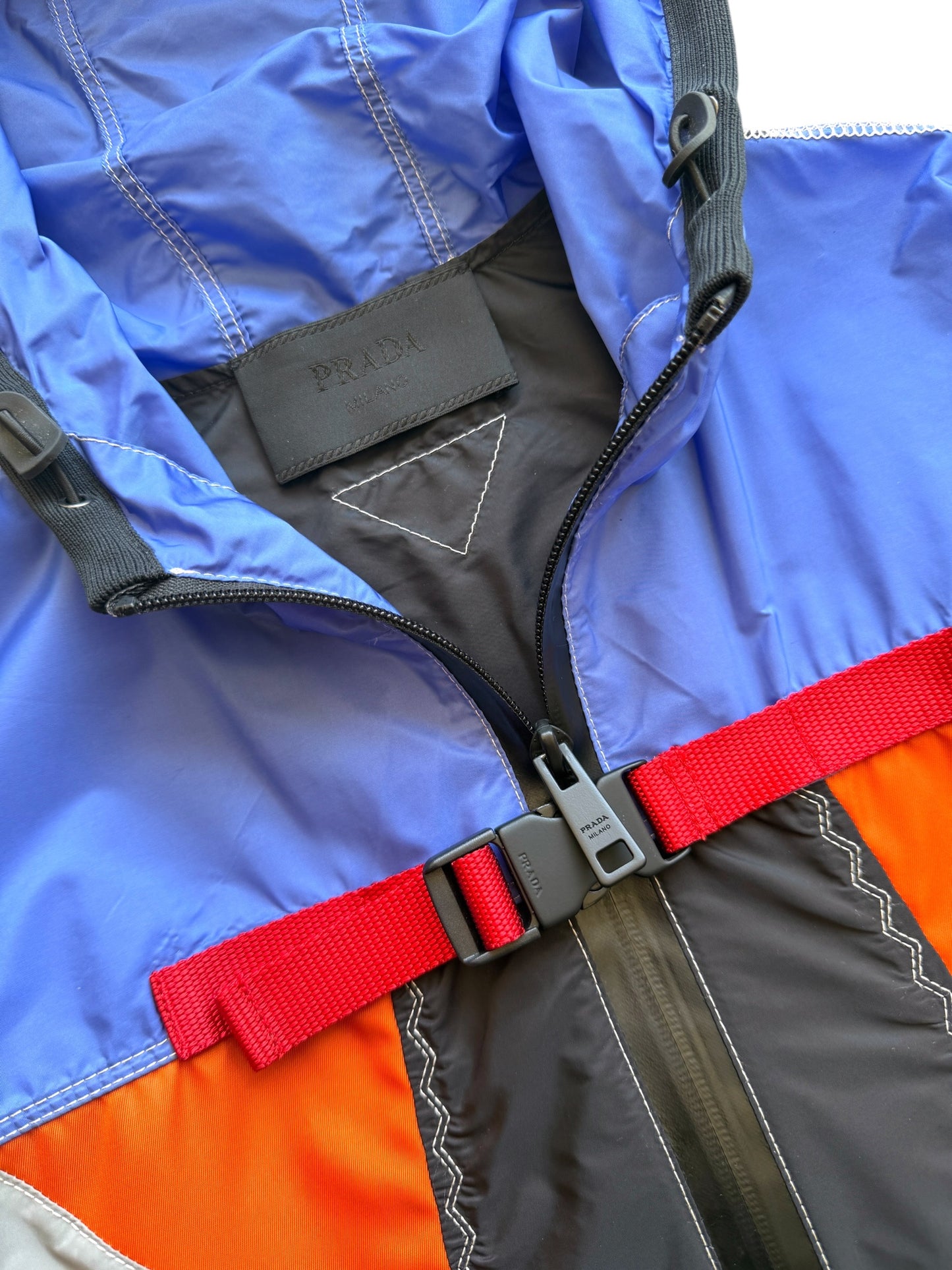 SS17' Prada Milano Technical Panelled Nylon Jacket