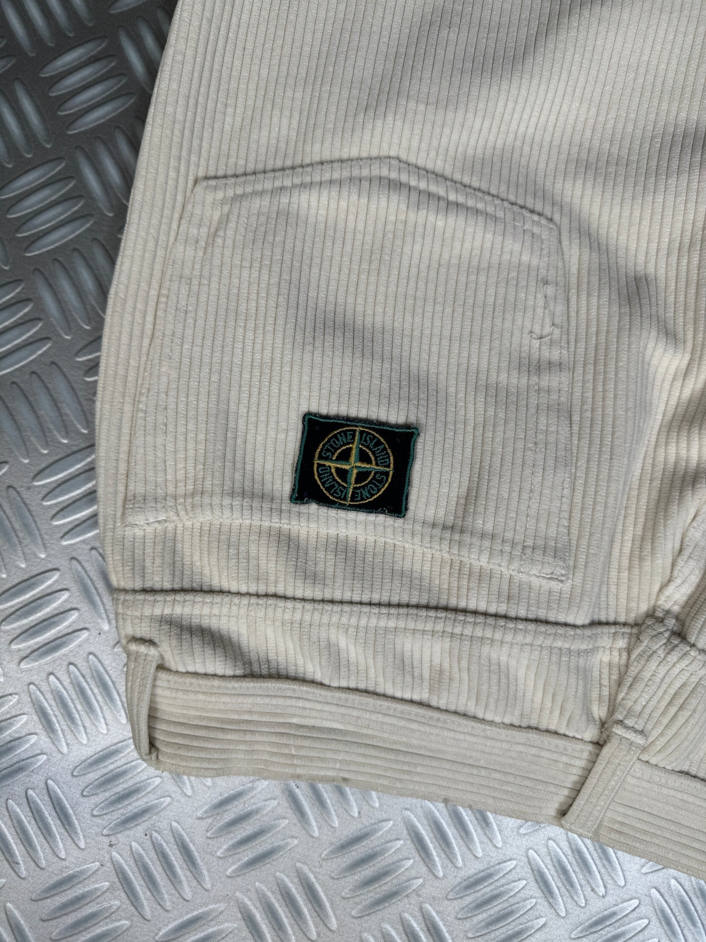 1990's Stone Island Off White Jumbo Cord Pant