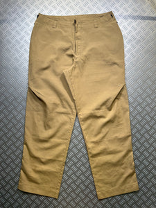 Early 2000's Nike Beige Camel Articulated Knee Dart Stash Pocket Pant