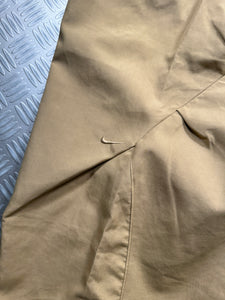 Early 2000's Nike Beige Camel Articulated Knee Dart Stash Pocket Pant