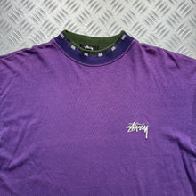 Load image into Gallery viewer, 1980&#39;s Stüssy Tribal Purple Graphic Tee - Large