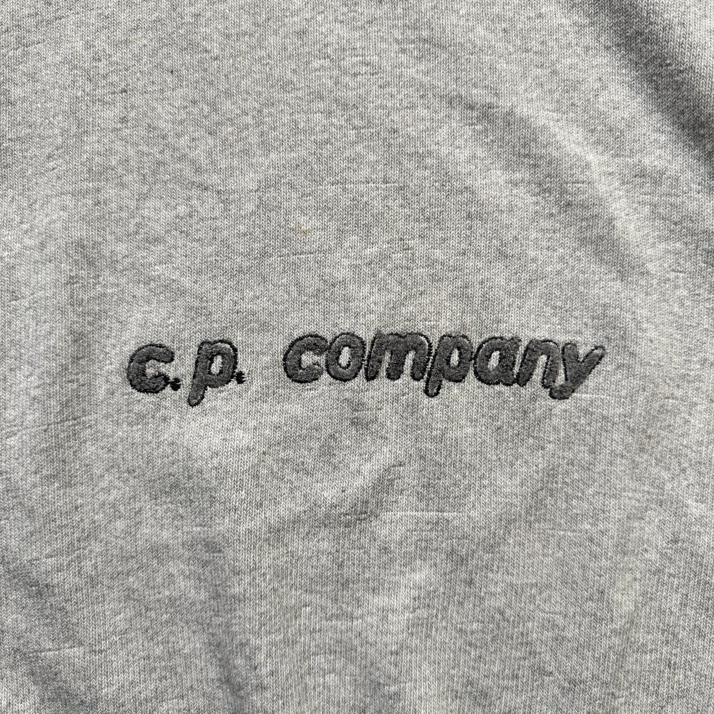 Early 90's CP Company Light Grey Spellout Sweater