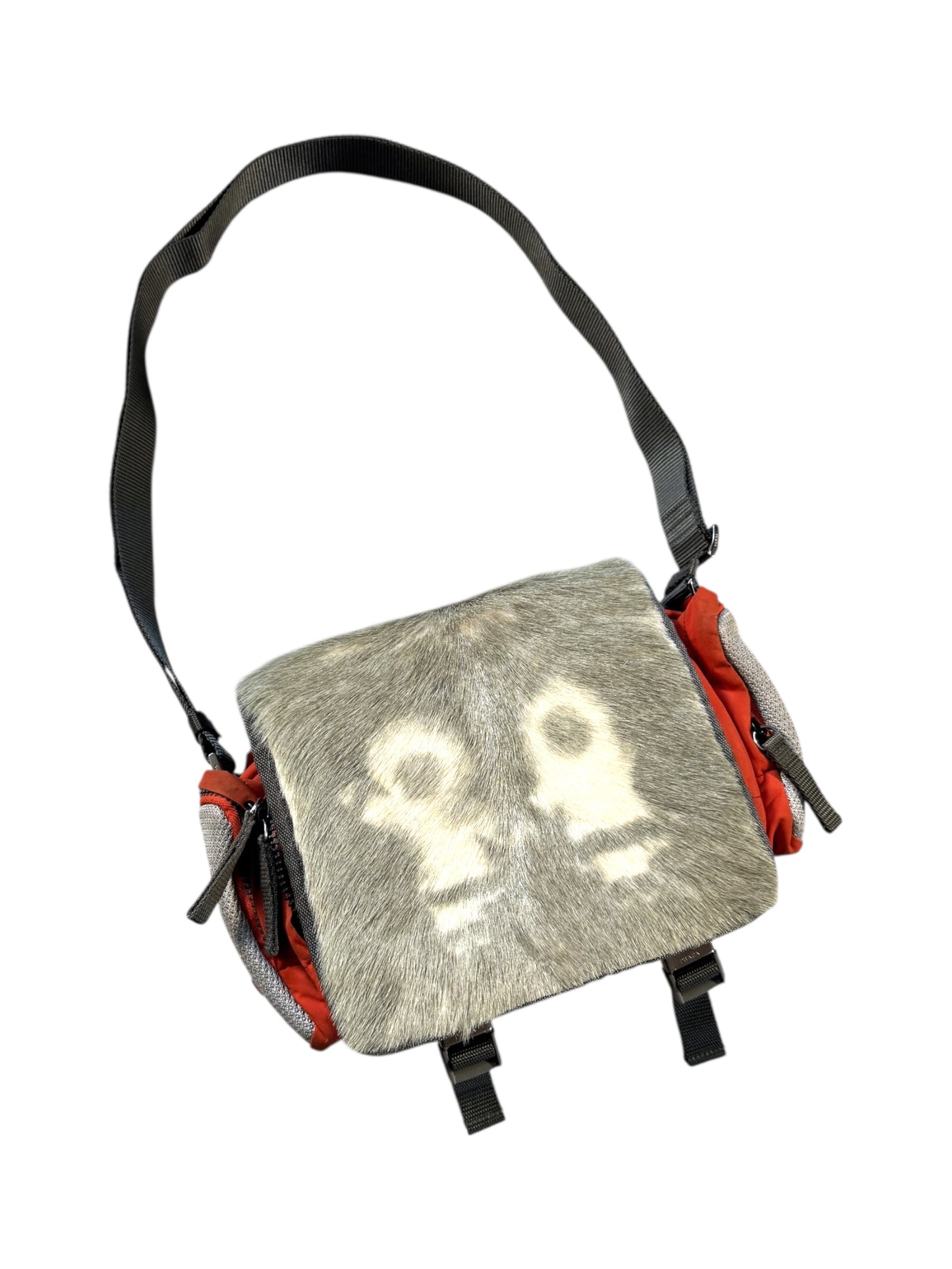 Early 2000’s Prada Sport Dyed Goat Fur Side Bag