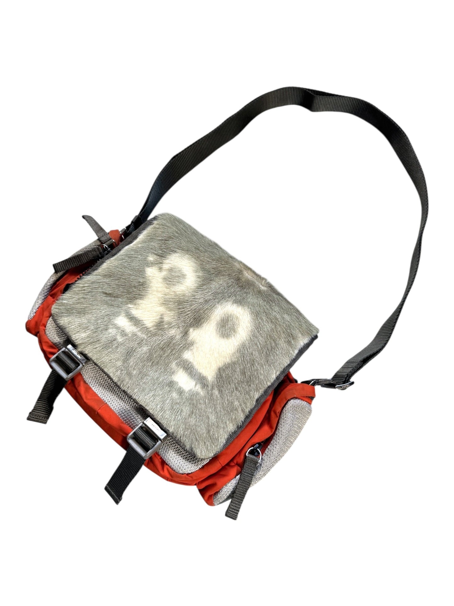 Early 2000’s Prada Sport Dyed Goat Fur Side Bag