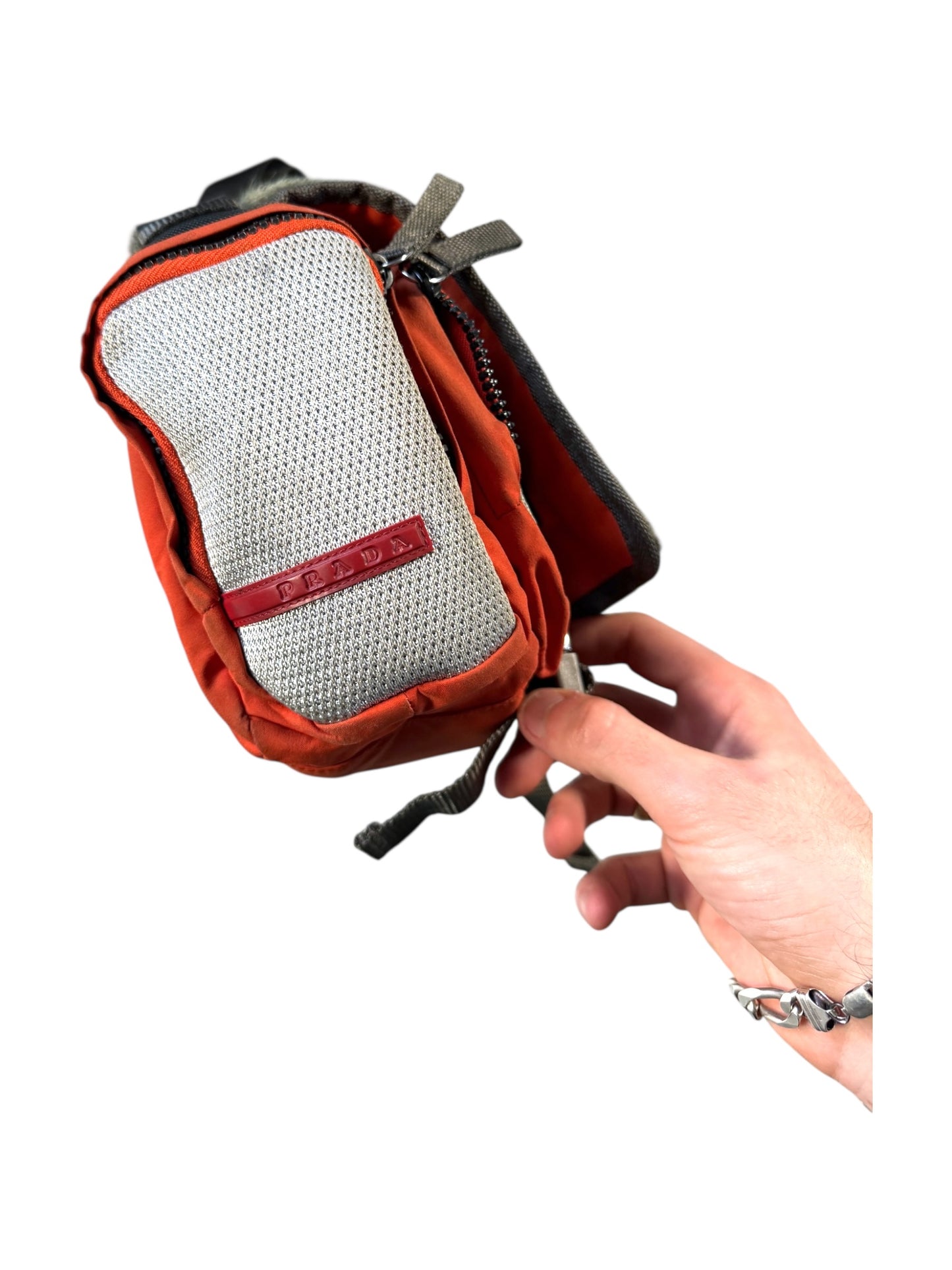 Early 2000’s Prada Sport Dyed Goat Fur Side Bag