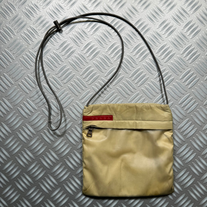 SS99' Prada Sport Beige Transparent Front Pocket Side Bag