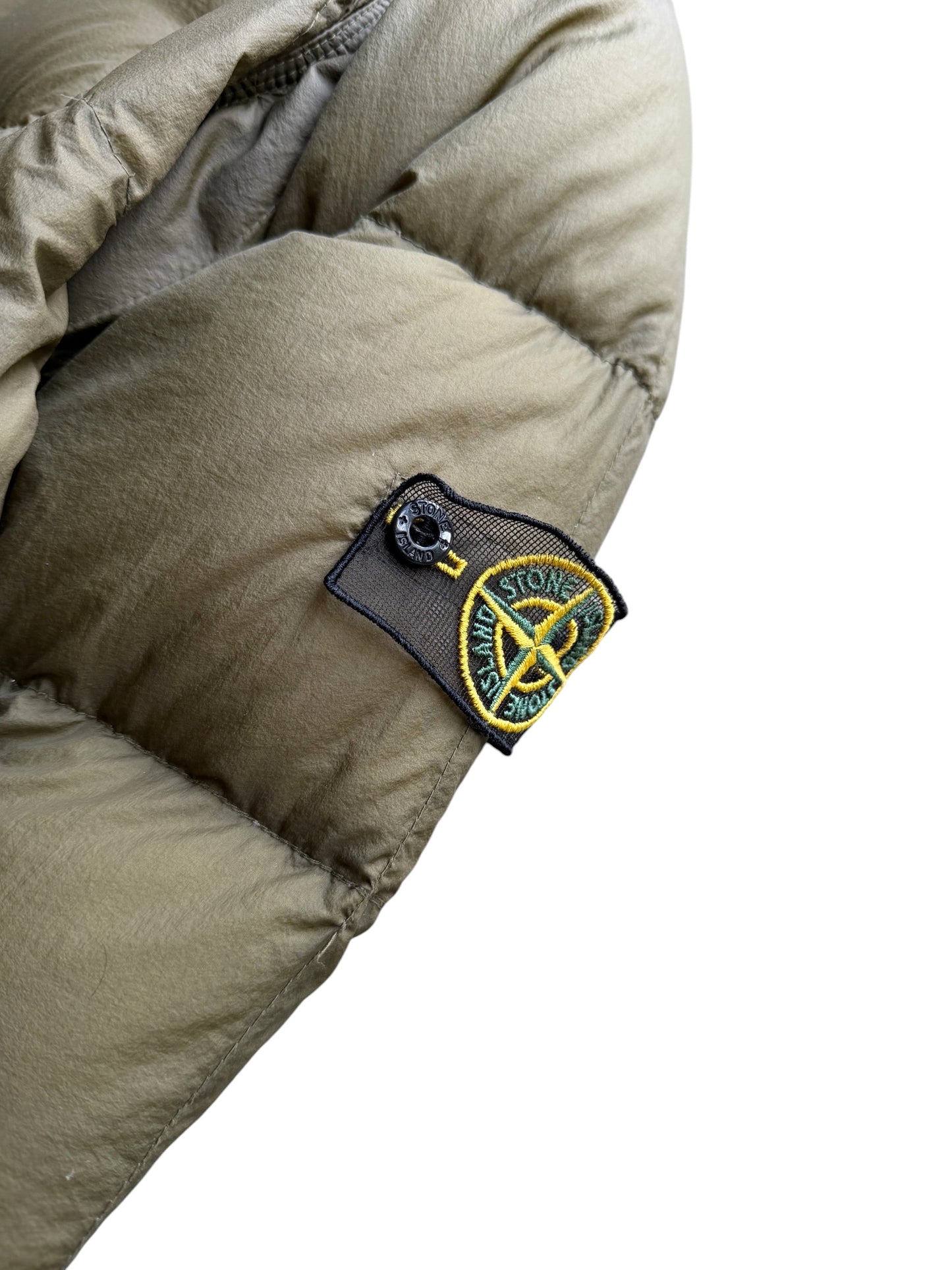 AW08' Stone Island Khaki Opaque Puffer Jacket