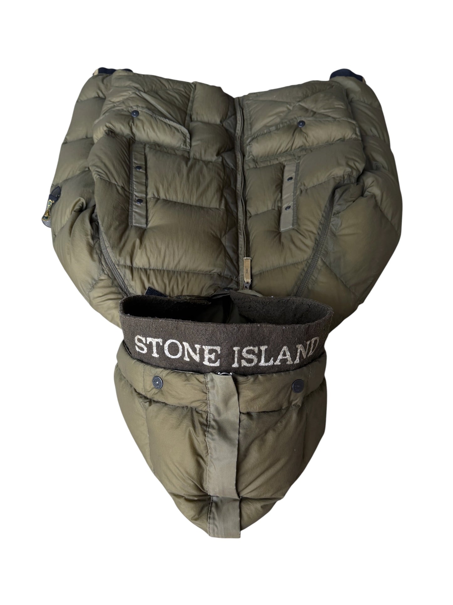 AW08' Stone Island Khaki Opaque Puffer Jacket