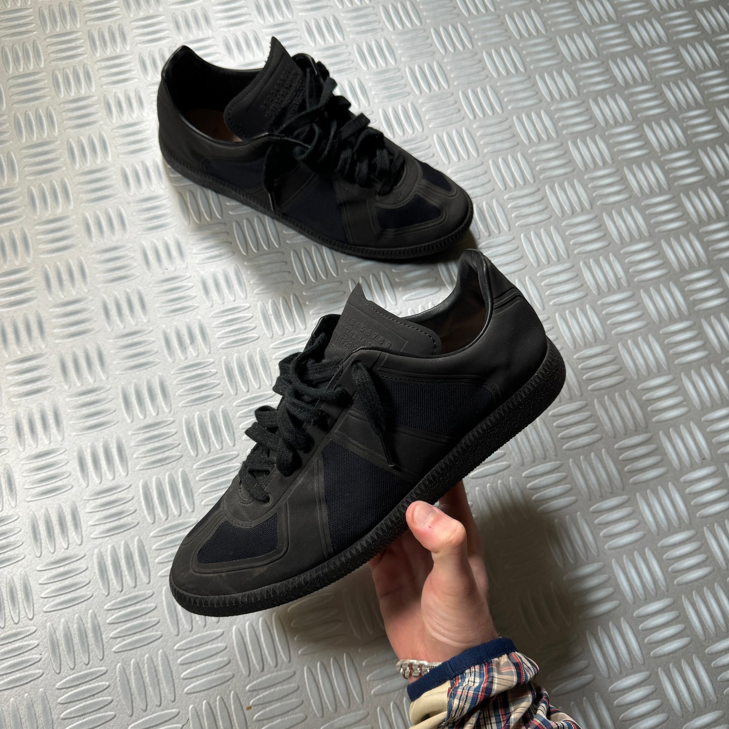 Maison Martin Margiela 'Replica" Midnight Navy Trainers -  UK7 / US8