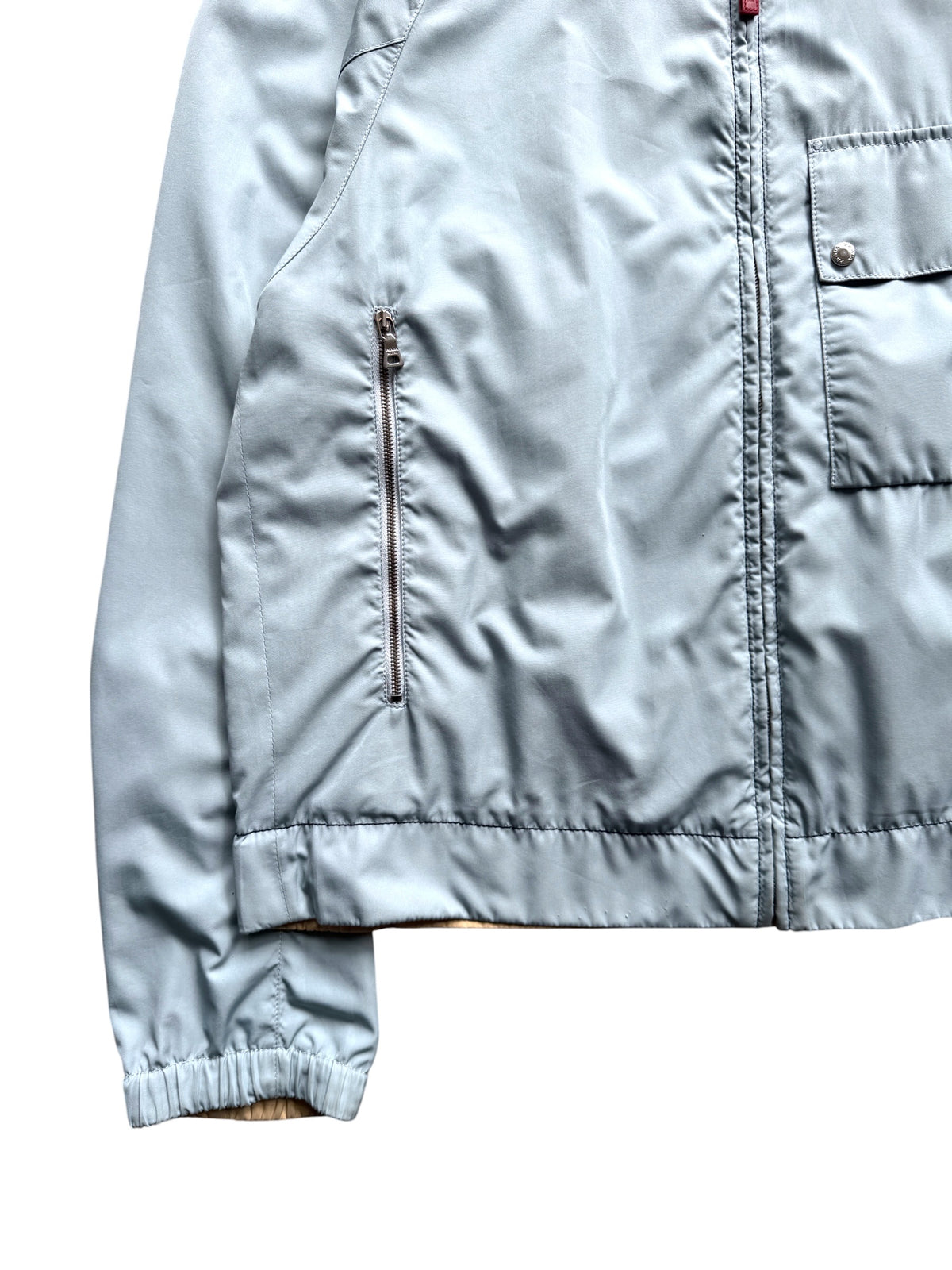 2000's Prada Baby Blue / Beige Reversible Jacket