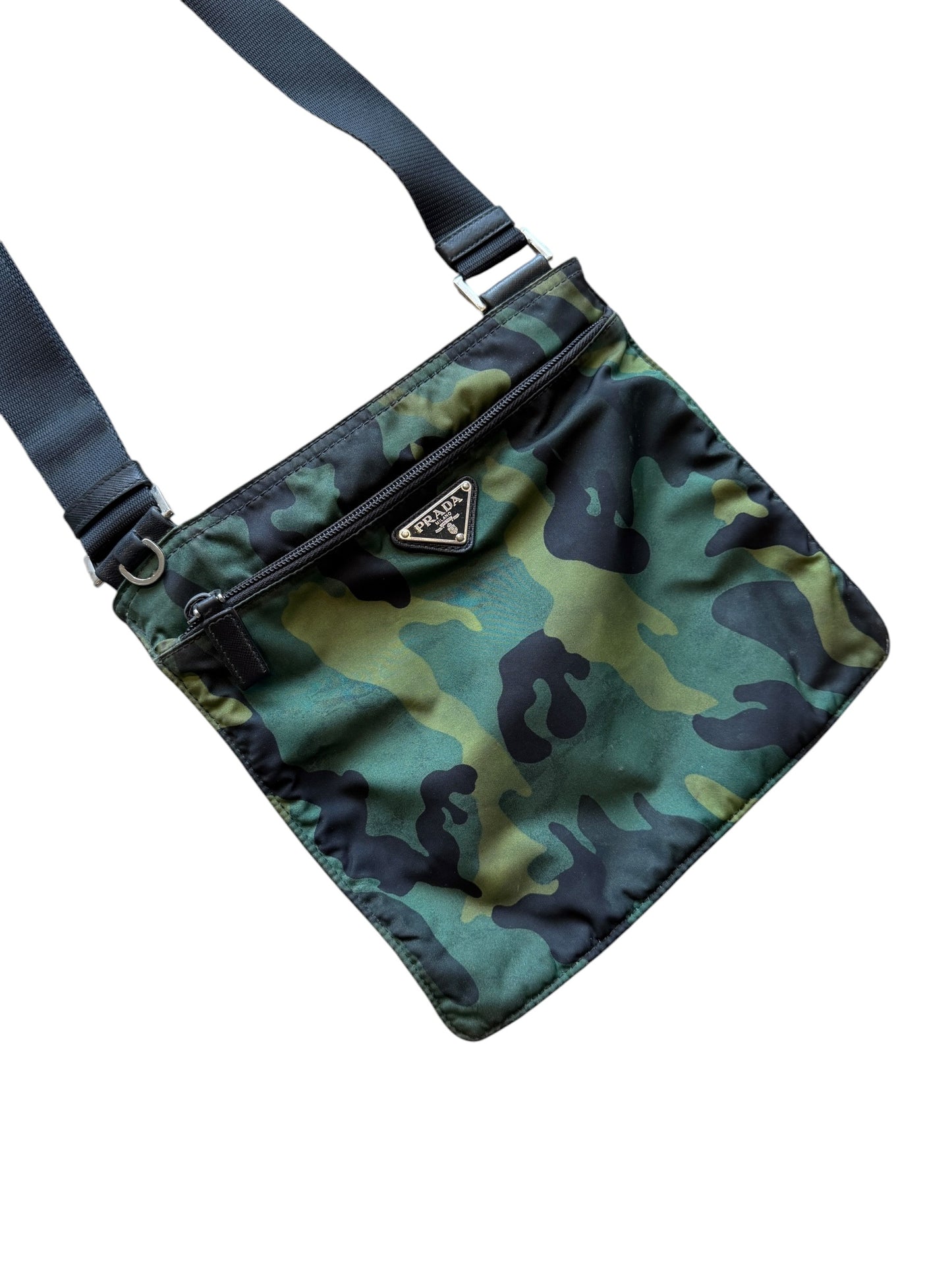 Prada Milano Nylon Camo Sidebag