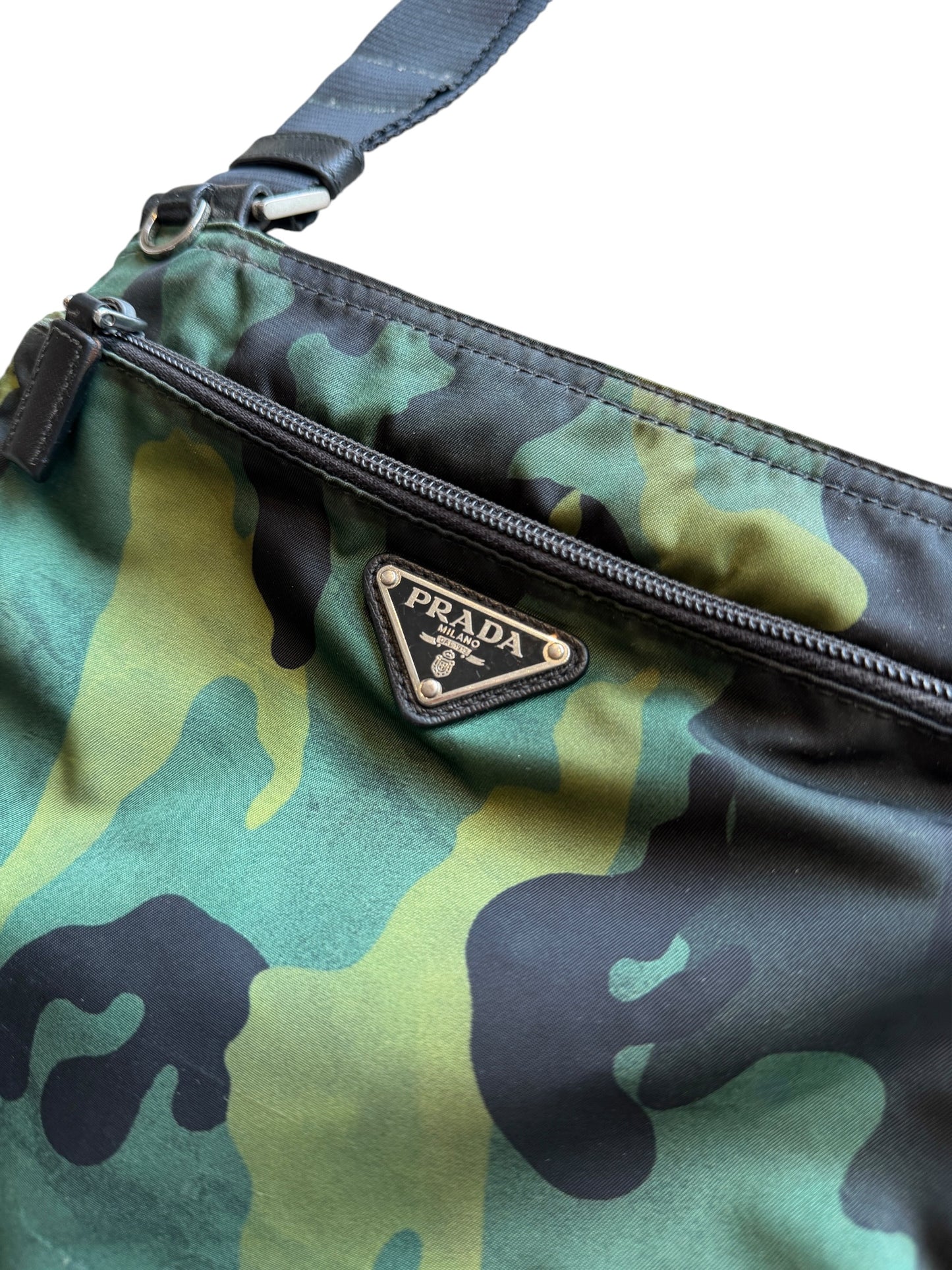 Prada Milano Nylon Camo Sidebag