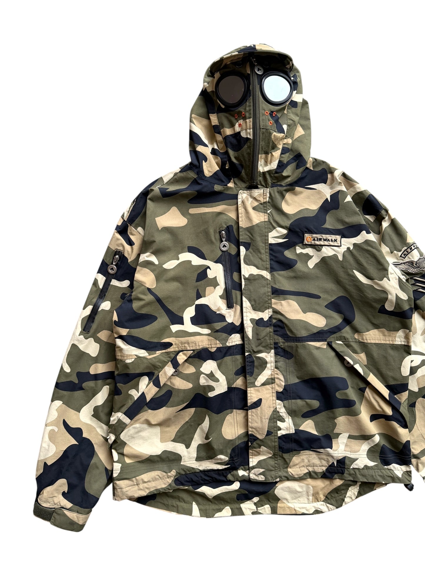 Early 2000's Airwalk Full Zip Face Mask Camo Jacket
