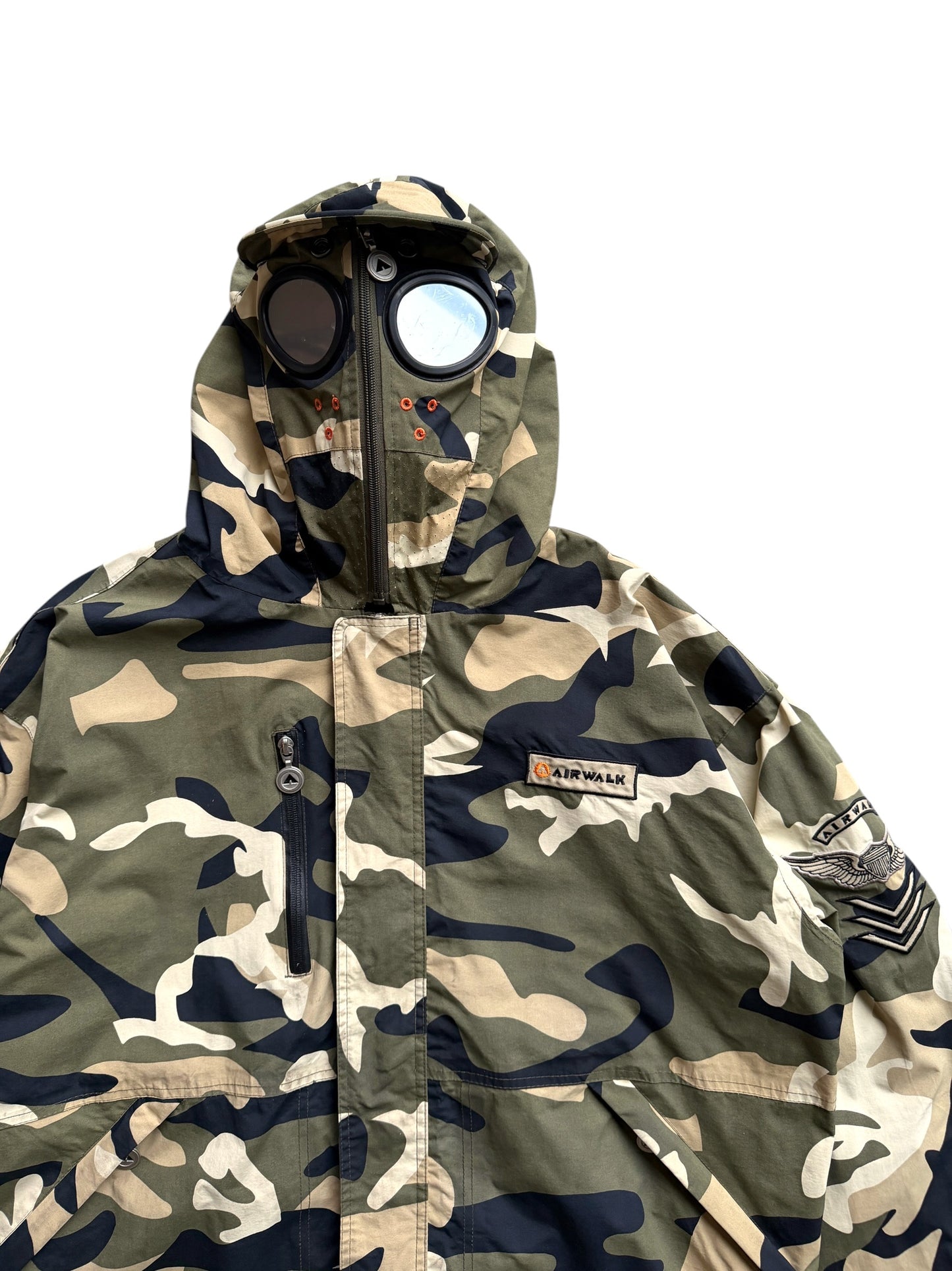 Early 2000's Airwalk Full Zip Face Mask Camo Jacket