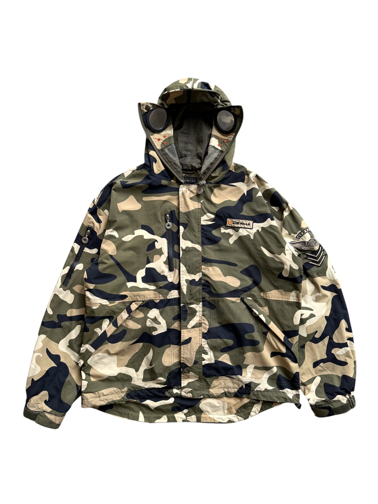 Early 2000's Airwalk Full Zip Face Mask Camo Jacket