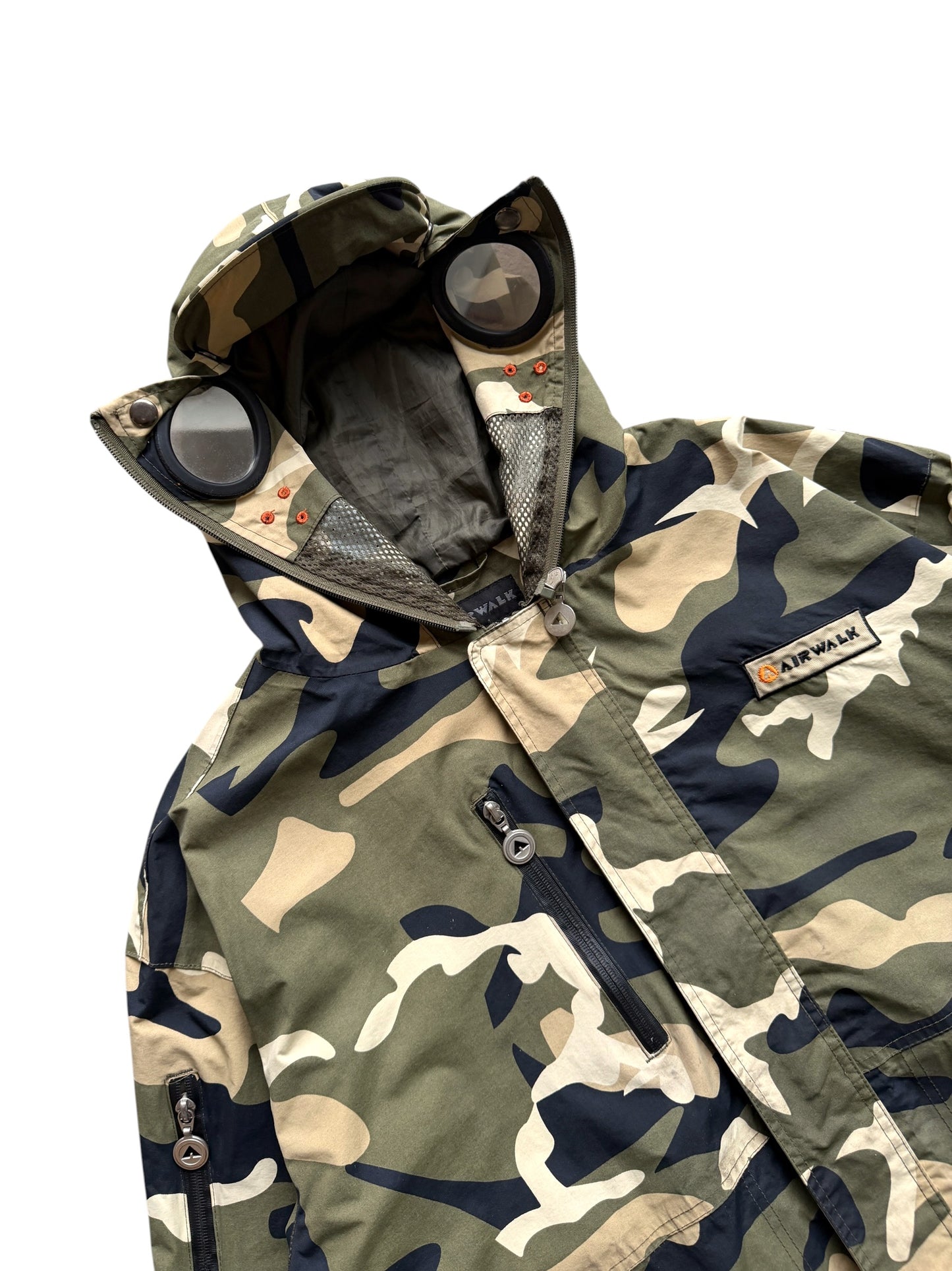 Early 2000's Airwalk Full Zip Face Mask Camo Jacket