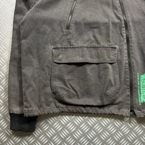 Adolfo Dominguez Dual Front Zip Heavy-Duty Cotton Jacket - Large / Extra Large