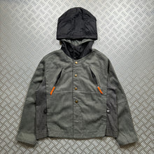 画像をギャラリービューアに読み込む, Marithé + François Girbaud Dual Front Zip Cropped Hooded Workwear Jacket - Medium