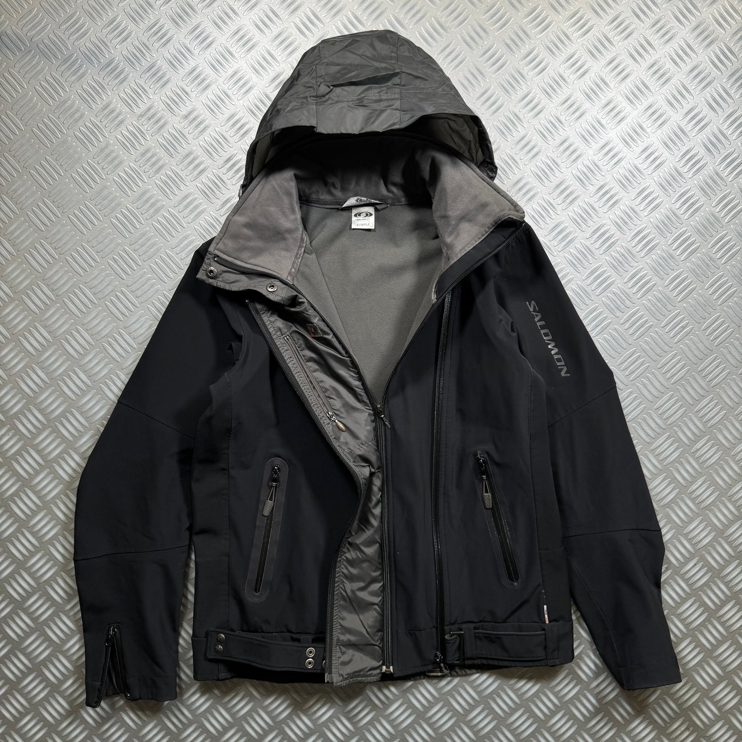 Salomon SAMPLE Sidewinder-Zip Technical Black Jacket