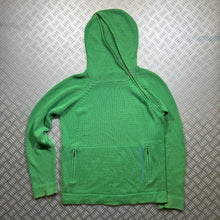 Carica l&#39;immagine nel visualizzatore di Gallery, Adolfo Dominguez Knitted Full-Zip Green Hoodie - Large
