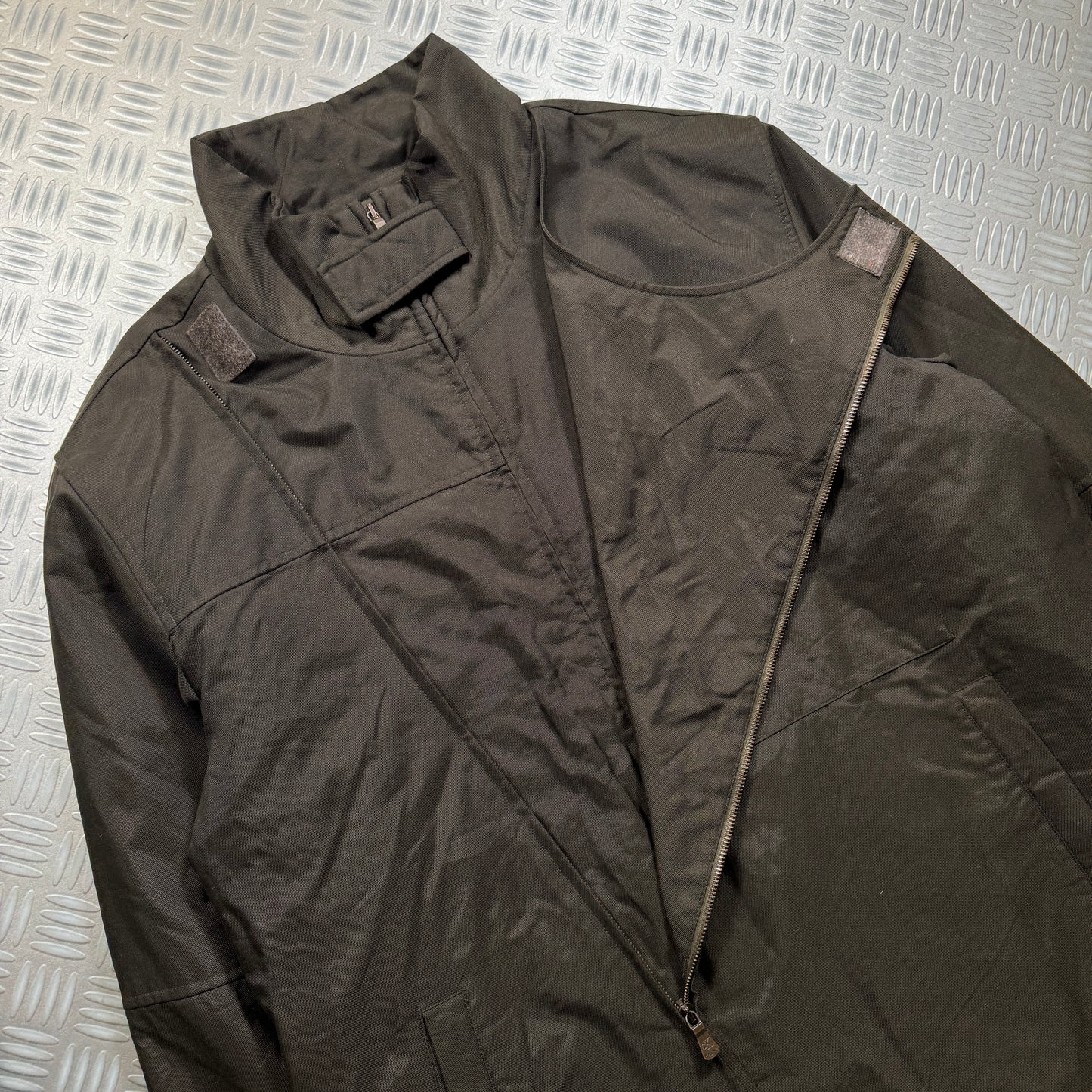 Calvin Klein Dual Front Closure Assymetric Zip Jacket - Extra Large