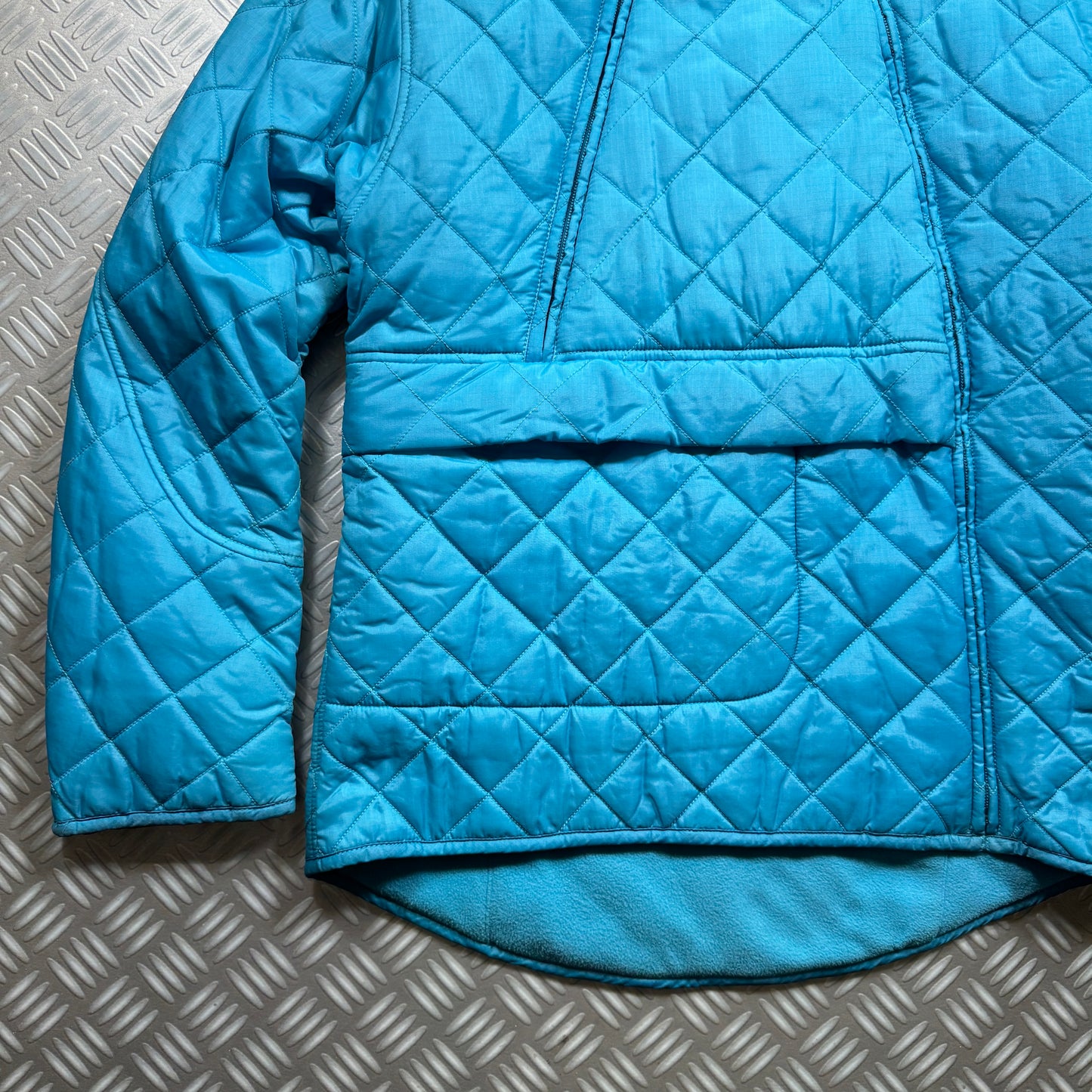 Calvin Klein Dual Front Zip Quilted Blue Jacket