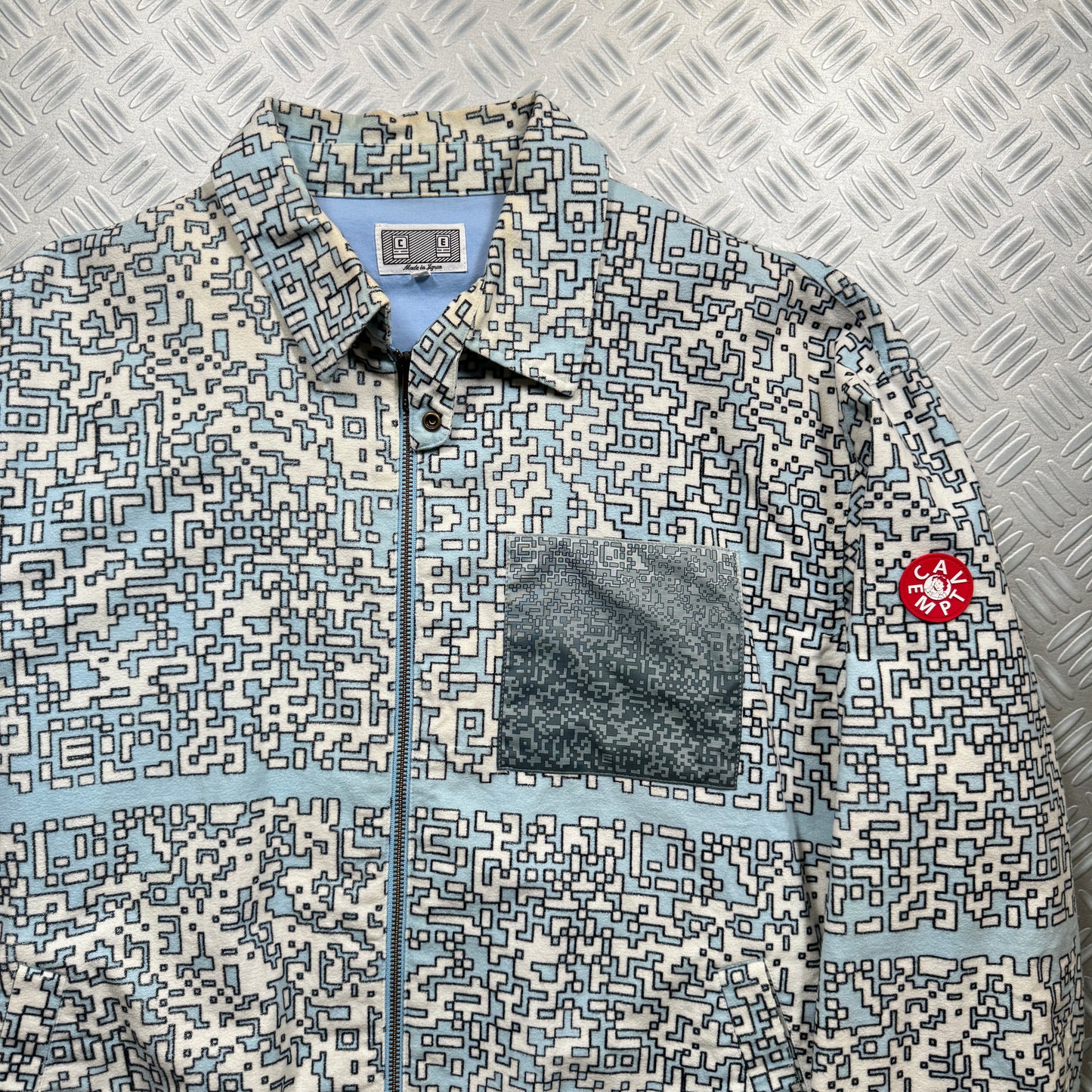2019 Cav Empt Noise Printed Brushed Cotton Jacket - Medium