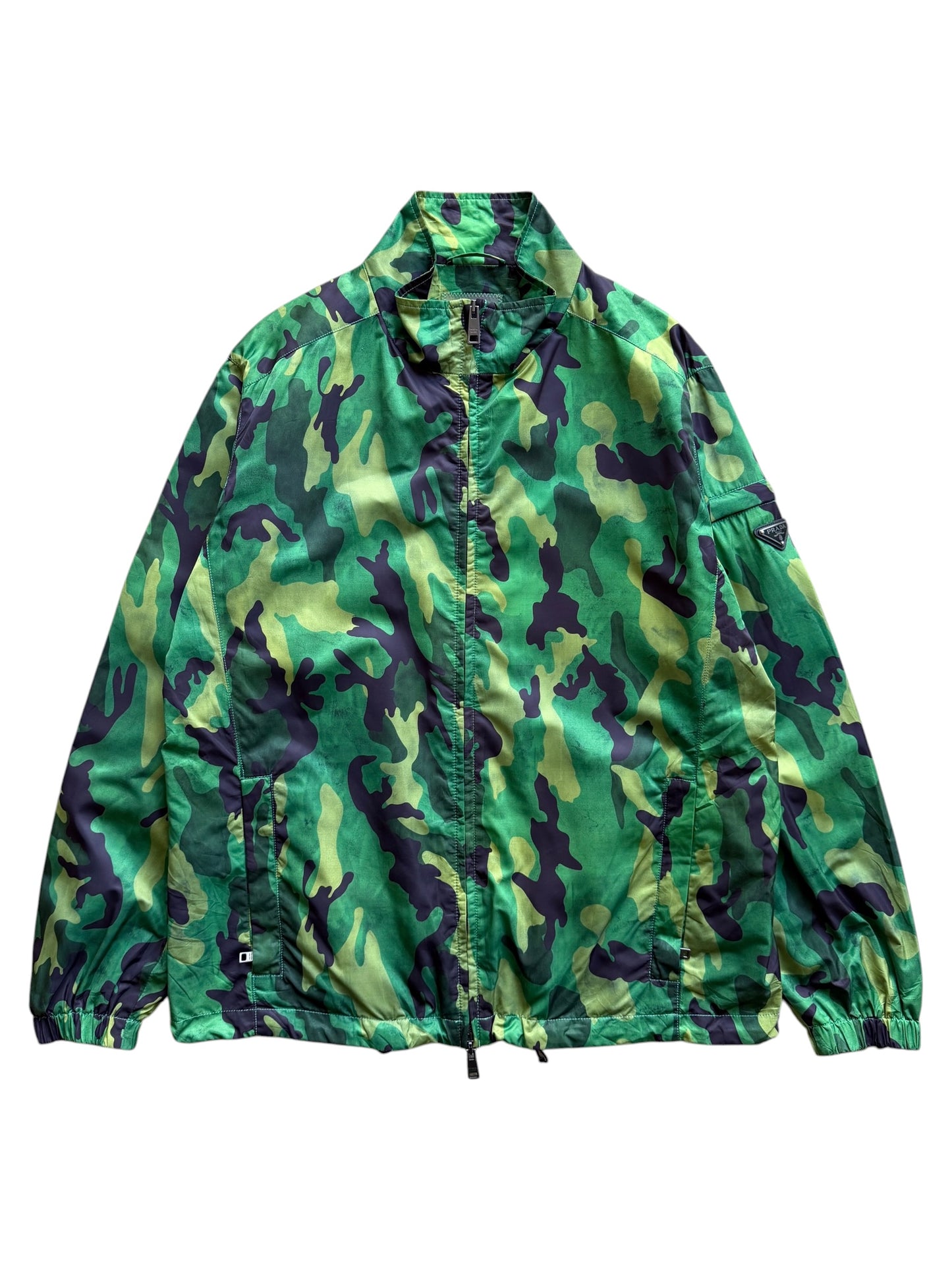 2014 Prada Milano Camo Nylon Jacket