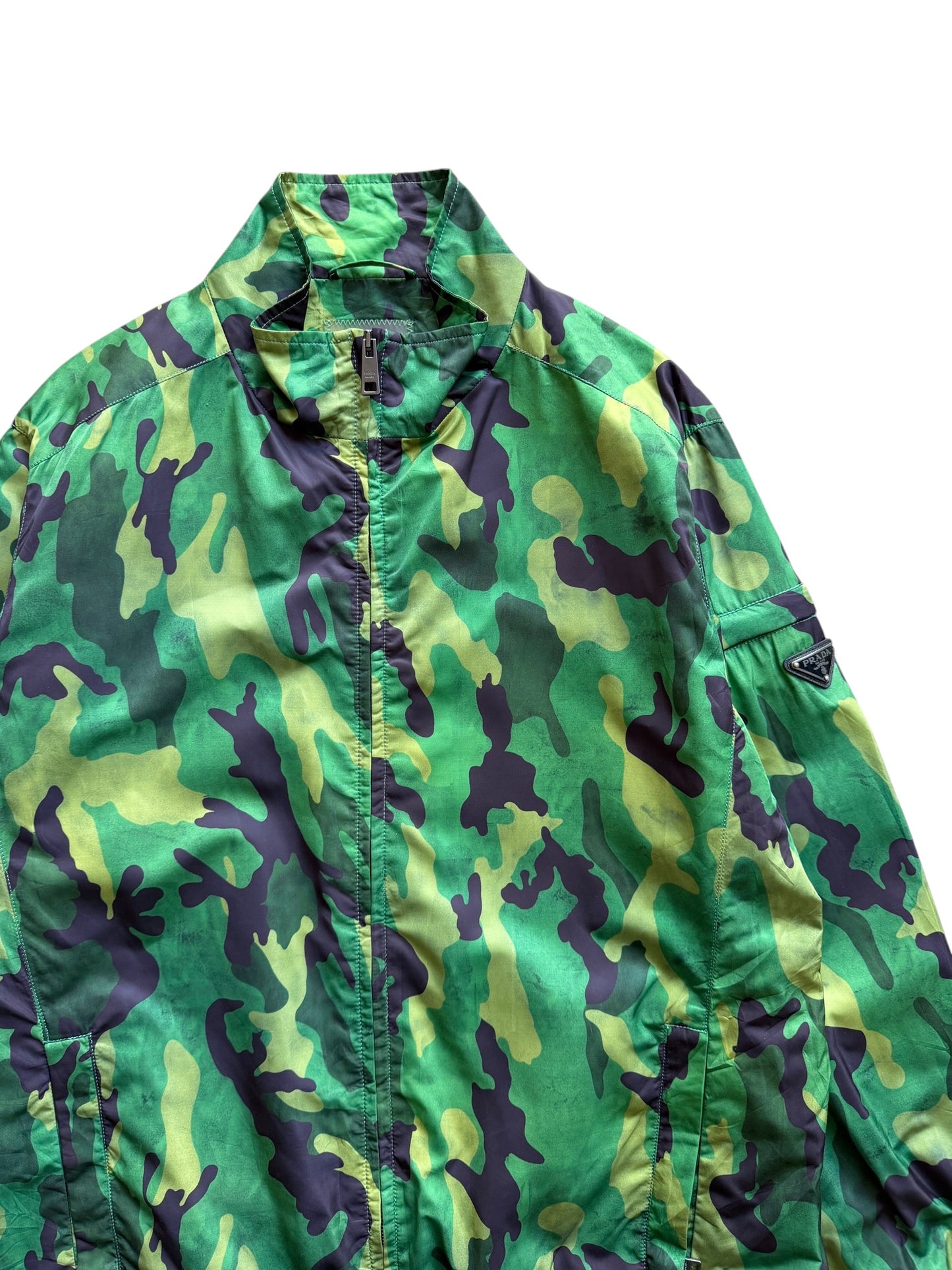 2014 Prada Milano Camo Nylon Jacket