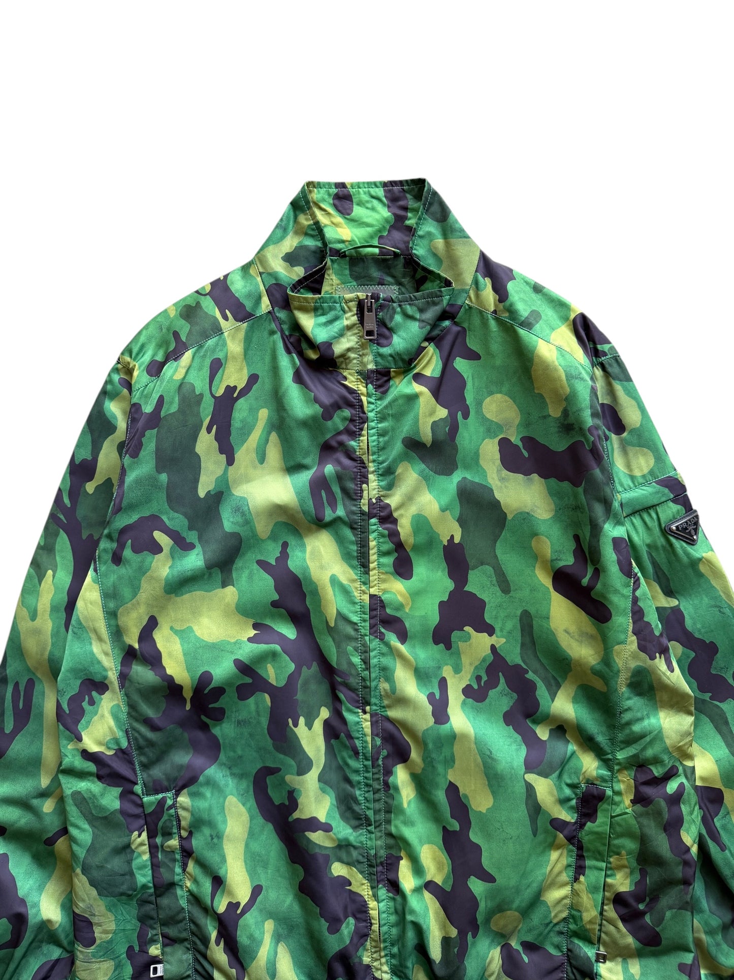 2014 Prada Milano Camo Nylon Jacket