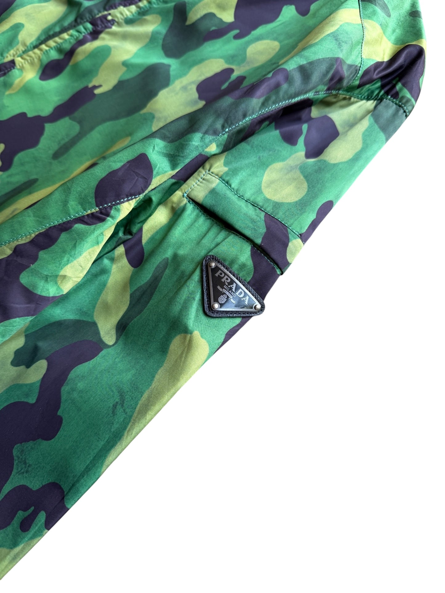 2014 Prada Milano Camo Nylon Jacket